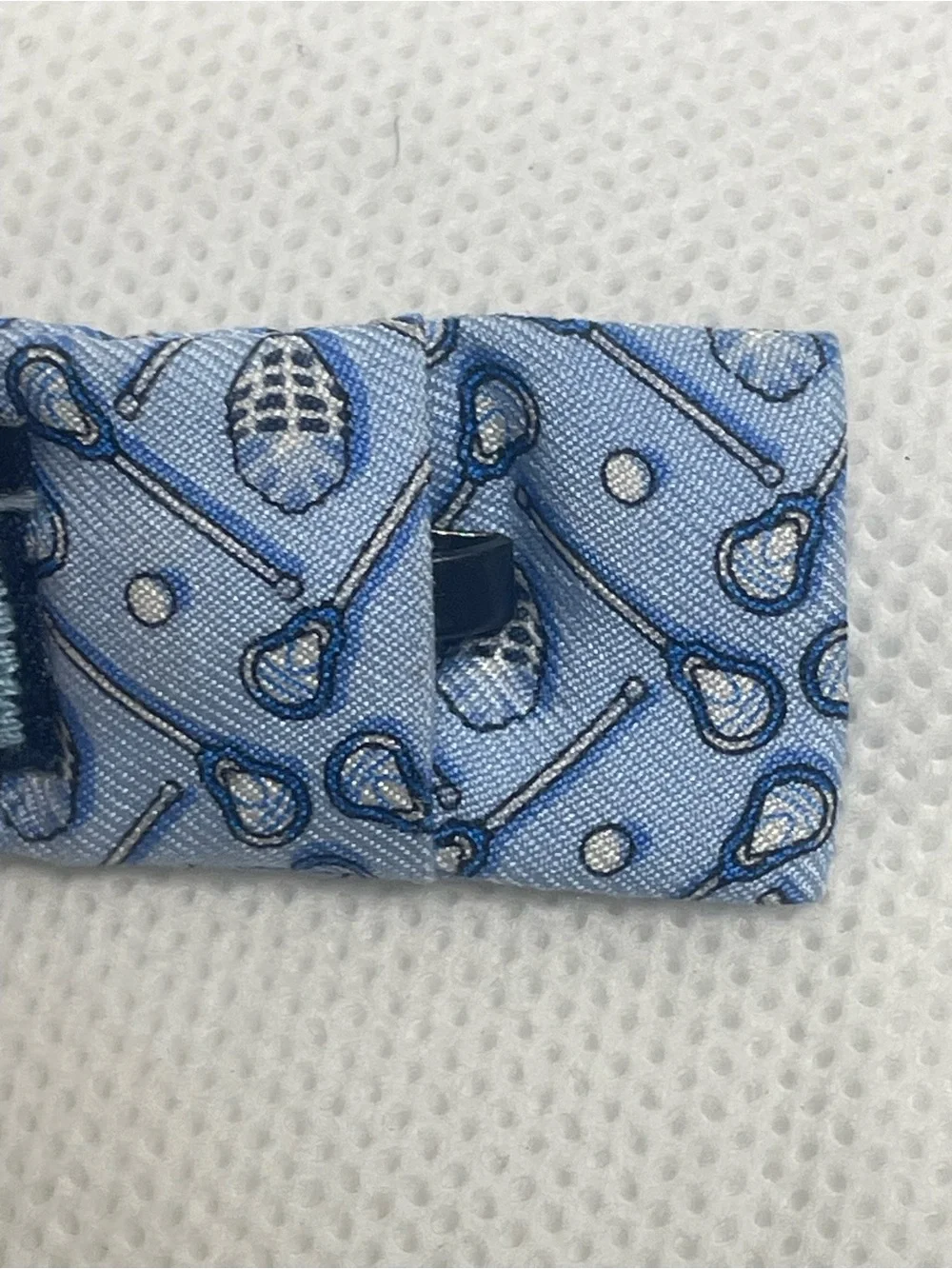 Vineyard Vines Lacrosse Mask & Stick Bow Tie All Silk Adjustable Hand Made USA